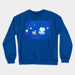 Jelly fish in the deep blue sea Crewneck Sweatshirt